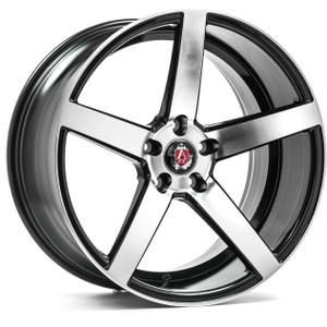 Axe EX18 5x114 20X10.5+42 BLACK AND POLISHED FACE