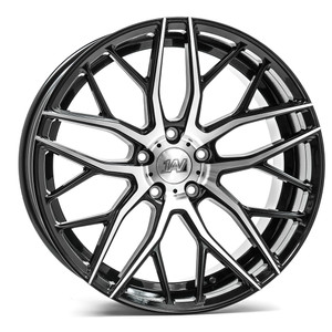 Axe ZX11 5x112 20X8.5+40 BLACK AND POLISHED FACE