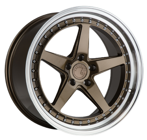 Aodhan DS05 5x114.3 18x10.5+22 Bronze w/Machined Lip