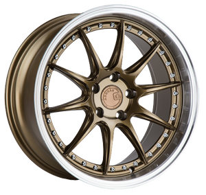 Aodhan DS07 5x114.3 18x8.5+35 Bronze w/Machined Lip