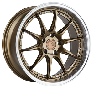 Aodhan DS07 5x114.3 18x9.5+22 Bronze w/Machined Lip