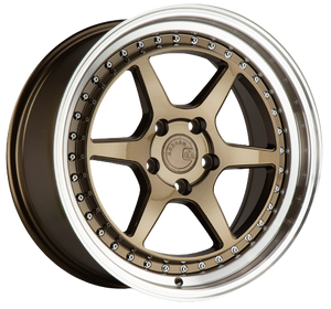Aodhan DS09 5x114.3 19x9.5+15 Bronze w/Machined Lip