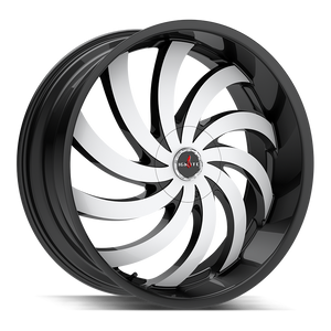 Ignite Flame 5x108/5x114.3 20x8.5 +35 Gloss Black Machined