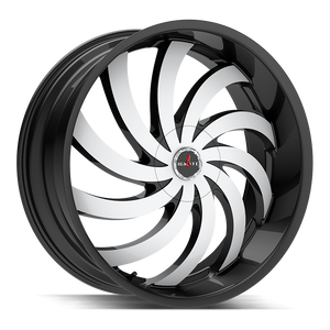 Ignite Flame 5x115/5x120 24x9.5 +15 Gloss Black Machined