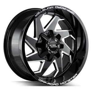 Off Road Monster M09 6x135/6x139.7 20x10-12 Gloss Black Milled