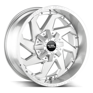 Off Road Monster M09 5x114.3/5x127 20x10-12 Brushed Face Silver