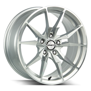 Shift Blade 5x120 17x7.5 +35 Silver Machined