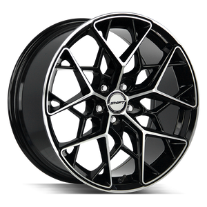 Shift Piston 5x108 20x8.5 +35 Gloss Black Machined