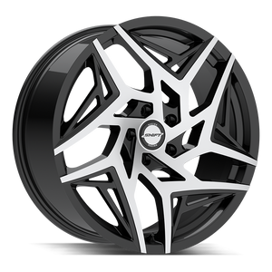 Shift Valve 5x100 20x8.5 +35 Gloss Black Machined