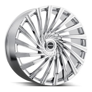 Strada Tornado 5x115/5x120 22x9.5 +13 Chrome