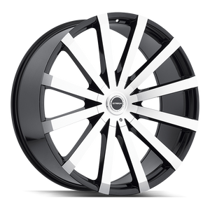 Strada Gabbia 6x135/6x139.7 20x8.5 +30 Gloss Black Machined