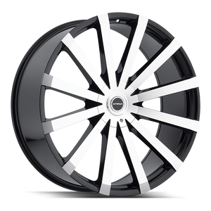 Strada Gabbia 6x135/6x139.7 28x10 +25 Gloss Black Machined