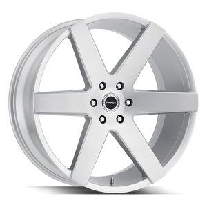 Strada Coda 5x115 20x8.5 +15 Brushed Face Silver