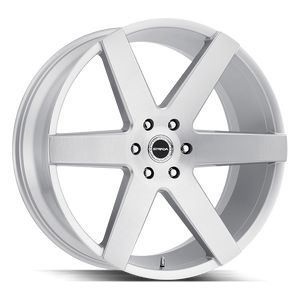 Strada Coda 5x139.7 24x10 +15 Brushed Face Silver