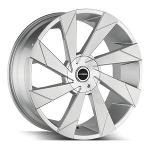 Strada Moto Blank 24x10 +20 Brushed Face Silver
