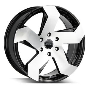Strada Coltello 6x139.7 24x10 +24 Gloss Black Machined