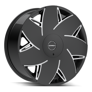 STRADA Turbina 5x127/5x139.7 24x9.5 +15 Gloss Black Milled