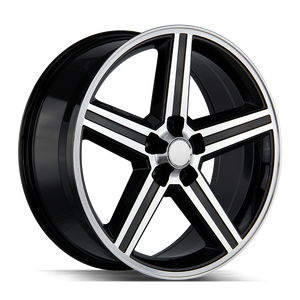 Strada OE Replica Iroc 5x127 22x9 +10 Gloss Black Machined