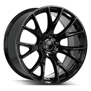 Strada OE Replica Hellcat 5x115 22x9 +15 Gloss Black
