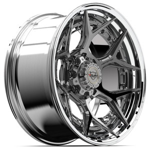 4PLAY 4PF6 8x180 22x10-18 Brushed