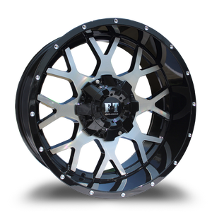 FULL THROTTLE FT0151 8x170 20x10-24 BLACK  / MACHINED