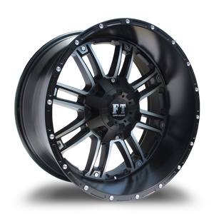 FULL THROTTLE FT8033 8x170 20x10-24 SATIN BLACK/ POLISHED