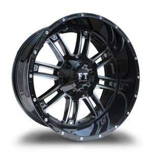 FULL THROTTLE FT8034 5x139.7/5x150 20x10-24 BLACK  / MACHINED