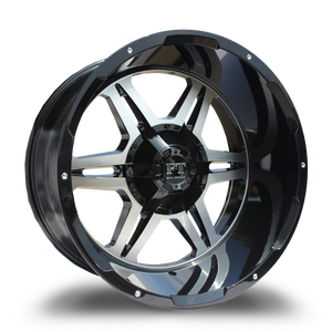FULL THROTTLE FT3 5x127/5x139.7 20x14-76 BLACK / MACHINED