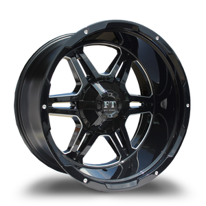 FULL THROTTLE FT3 5x139.7/5x150 22x12-44 BLACK / MILLED