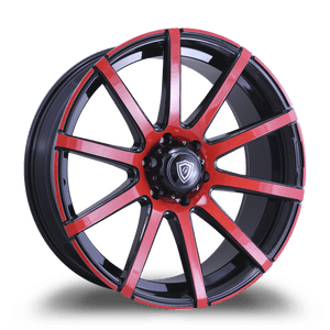 G - LINE ALLOYS G0036 6x139.7 20x9.5+15 RED FACE / BLACK