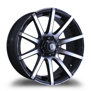 G - LINE ALLOYS G0036 5x135 22x9.5+15 BLACK / MACHINED