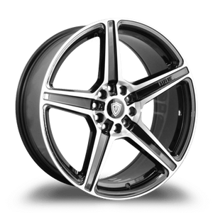 G - LINE ALLOYS G5067 5x108/5x112 17x7.5+35 BLACK / MACHINED