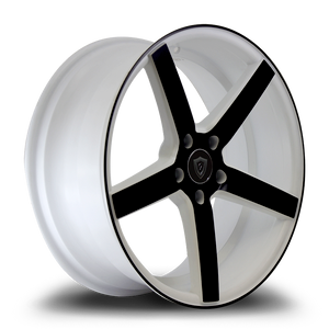 G - LINE ALLOYS G5178 5x112 20x10+38 BLACK FACE/ WHITE