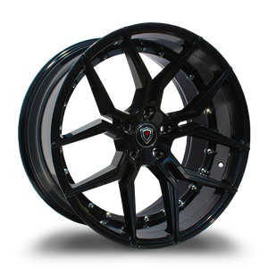 MARQUEE WHEELS M1000 5x112 20x10.5+38 GLOSS BLACK
