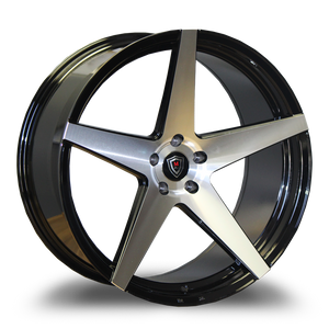 MARQUEE WHEELS M1001 5x114.3 22x9+33 BLACK MACHINE