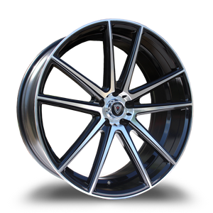 MARQUEE WHEELS M3197 5x120 22x9+15 BLACK / MACHINED