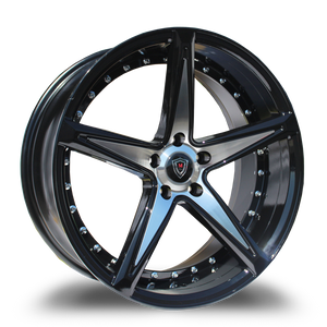 MARQUEE WHEELS M3248 5x115 20x9+15 BLACK / MACHINED