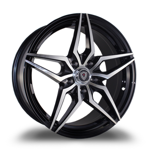 MARQUEE WHEELS M3259 5x120 18x8+33 BLACK / MACHINED