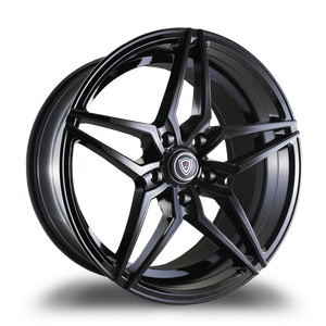 MARQUEE WHEELS M3259 5x120 18x9+38 BLACK - GLOSSY BLACK