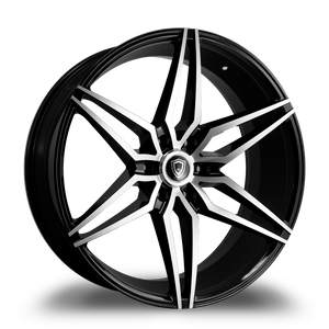 MARQUEE WHEELS M3259A 6x139.7 22x9.5+30 BLACK / MACHINED