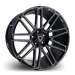 MARQUEE WHEELS M3767 5x114.3 19x8.5+35 BLACK / MILLED