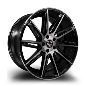MARQUEE WHEELS M4617 5x112 19x9+35 BLACK / MACHINED