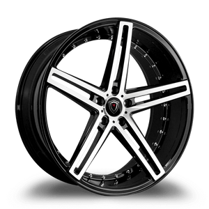 MARQUEE WHEELS M5334 5x115 22x9+15 BLACK / MACHINED
