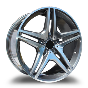 REPLICA WHEELS R5055 5x112 20x9.5+35 GREY / MACHINED