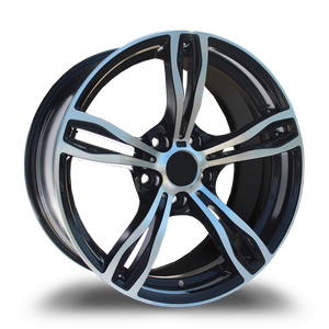 REPLICA WHEELS R5056 5x120 18x8+35 BLACK / MACHINED