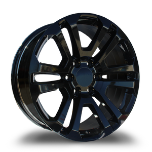REPLICA WHEELS R6702 6x139.7 20x9+31 BLACK - GLOSSY BLACK