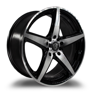 WHITE DIAMOND W244 5x110/5x114.3 18x8+35 BLACK / MACHINED
