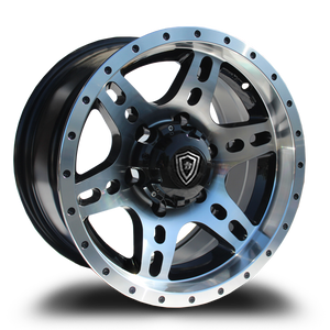 WHITE DIAMOND W2757 6x139.7 15x8-10 BLACK / MACHINED