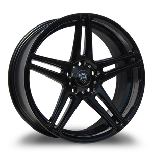 WHITE DIAMOND W3184 5x114.3 18x8+35 BLACK - GLOSSY BLACK