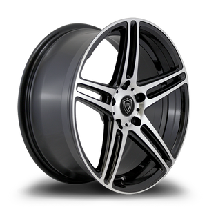 WHITE DIAMOND W3184 5x120 20x9+20 BLACK / MACHINED